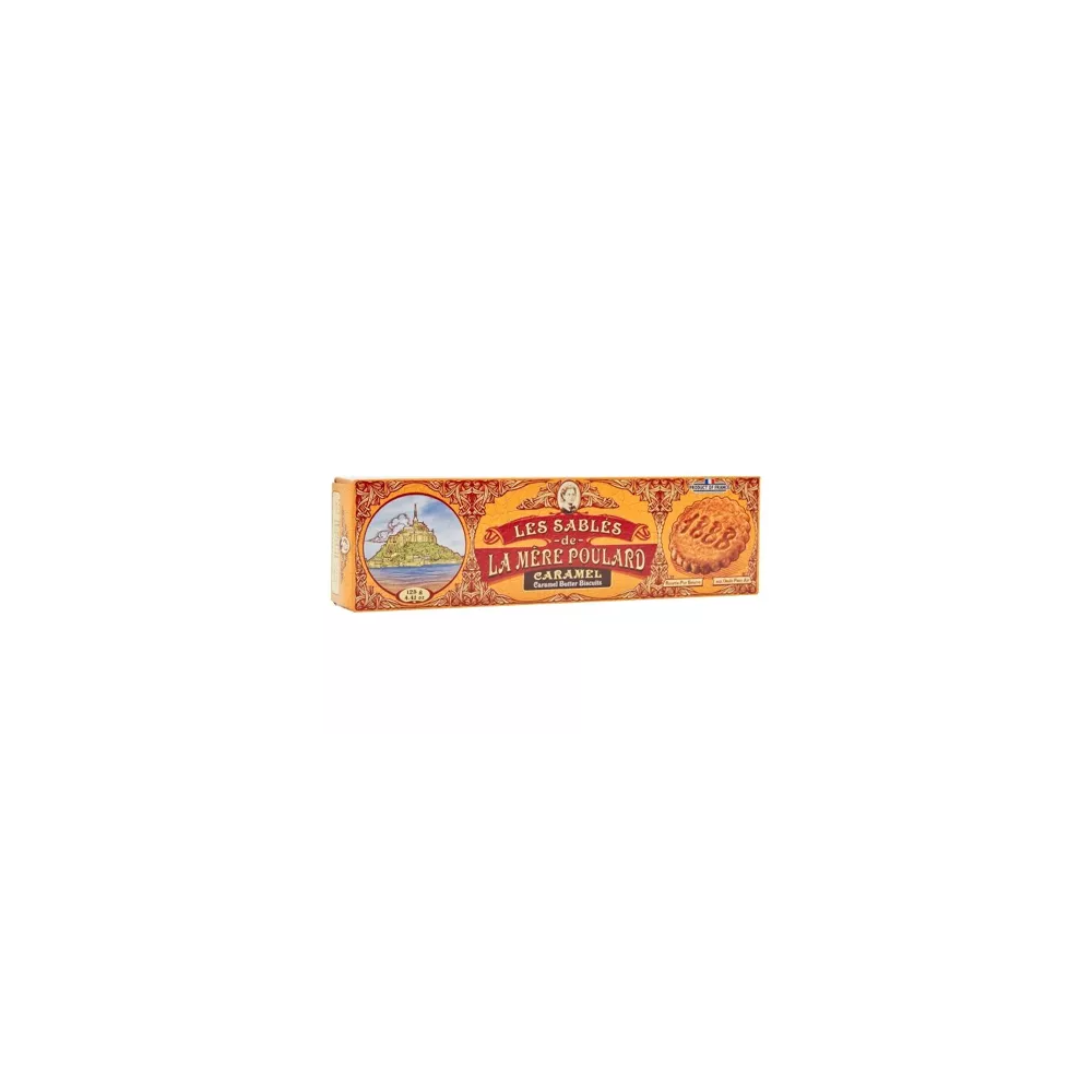 Biscuiți Sable cu bucăți de caramel 125 gr