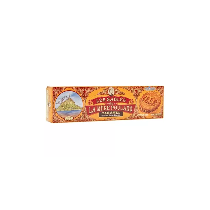Sable biscuits with caramel pieces 125 gr