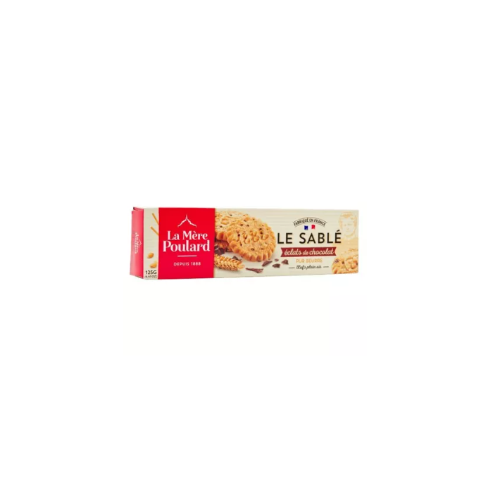Biscuiți Le Sable cu bucăți de ciocolată 125 gr