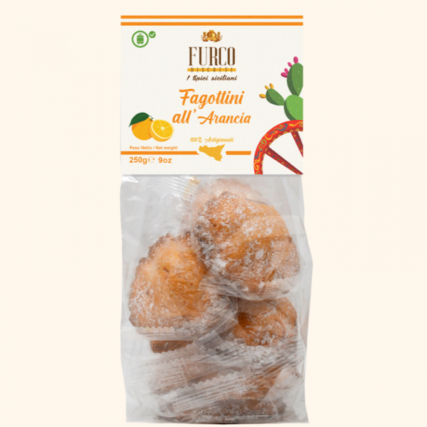 Biscotti Fagottini Arancia Busta Gr 250