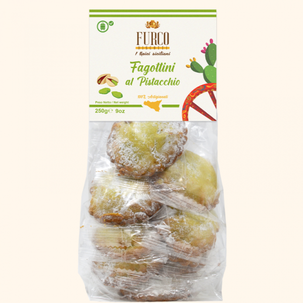 Biscotti Fagottini PISTACCHIO Busta Gr 250
