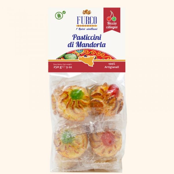 PASTE MANDORLA RICCIA CILIEGIA R/V BUSTA GR 250