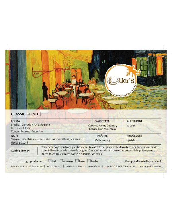 Cafea proaspat prajita Clasic Blend